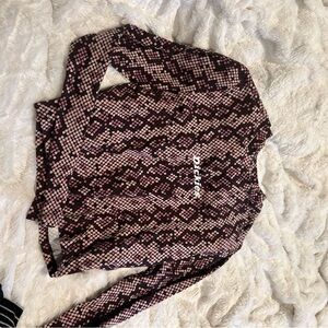 Dickies snakeskin patterned Long Sleeve Top